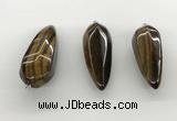 NGP5563 14*40mm - 23*58mm teardrop yellow tiger eye pendants