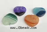 NGP5733 34*35mm heart agate gemstone pendants wholesale