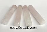 NGP5768 13*58mm tube rose quartz pendants wholesale