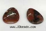 NGP5794 35*55mm flat teardrop agate pendants wholesale