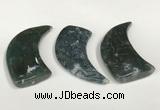 NGP5835 22*55mm - 25*55mm horn agate gemstone pendants wholesale