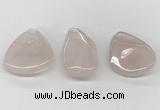 NGP5846 25*45mm - 35*55mm freeform rose quartz pendants wholesale