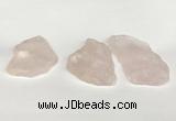 NGP5850 30*45mm - 40*60mm freeform rose quartz slab pendants