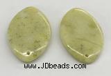 NGP5862 35*55mm marquise lemon jade pendants wholesale