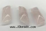 NGP5873 20*55mm - 22*60mm marquise rose quartz pendants