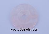 NGP601 5pcs 5*35mm rose quartz gemstone donut pendants wholesale