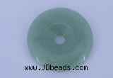 NGP604 5pcs 6*40mm green aventurine gemstone donut pendants wholesale