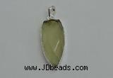 NGP6108 12*35mm - 15*40mm arrowhead lemon quartz pendants