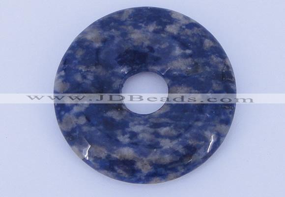 NGP611 5pcs 7*40mm new sodalite gemstone donut pendants wholesale