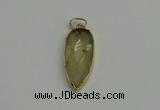 NGP6118 12*35mm - 15*40mm arrowhead lemon quartz pendants