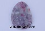 NGP630 5pcs 33*45mm freeform lilac jasper gemstone pendants