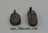 NGP6411 18*25mm - 20*30mm freeform druzy agate pendants