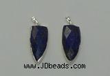 NGP6563 12*35mm - 15*40mm arrowhead lapis lazuli pendants