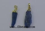 NGP6758 10*35mm - 15*45mm freeform blue kyanite pendants