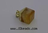 NGP6763 15*22mm cube citrine gemstone pendants wholesale