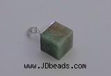 NGP6792 15*22mm cube amazonite gemstone pendants wholesale