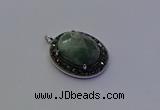 NGP6871 20*25mm oval amazonite gemstone pendants wholesle