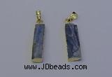 NGP7045 8*32mm - 10*30mm rectangle blue kyanite pendants