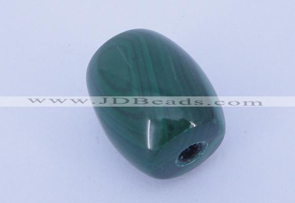 NGP707 16*19mm drum natural malachite gemstone pendant