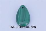 NGP714 12*20mm flat teardrop natural malachite gemstone pendant