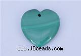 NGP716 30*30mm heart natural malachite gemstone pendant