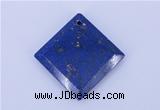 NGP720 6*32mm diamond natural lapis lazuli gemstone pendant