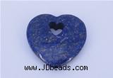 NGP723 26*26mm heart natural lapis lazuli gemstone pendant