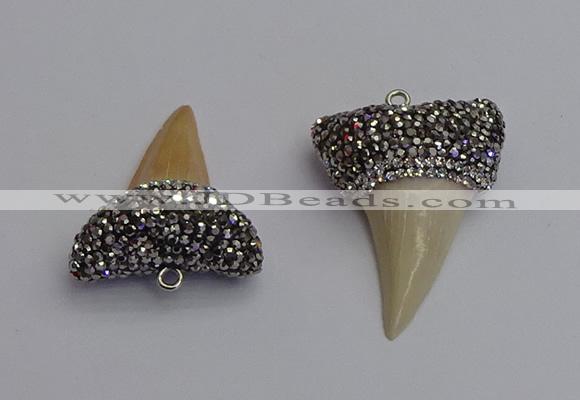 NGP7340 25*35mm - 30*38mm shark teeth pendants wholesale