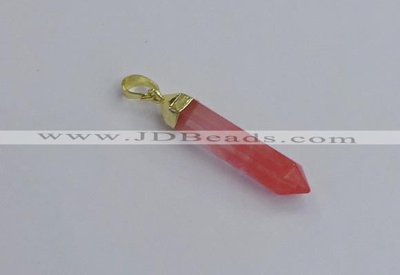 NGP7540 8*40mm sticks cherry quartz pendants wholesale