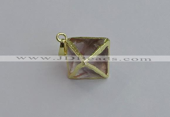 NGP7553 20*22mm white crystal pendants wholesale