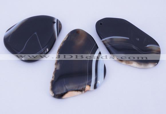 NGP860 5PCS 30-40mm*50-60mm freeform agate gemstone pendants