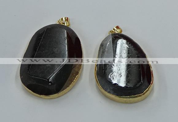 NGP8632 32*45mm - 46*48mm freeform druzy agate pendants wholesale