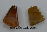 NGP8658 20*40mm - 40*50mm freeform agate pendants wholesale