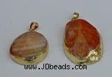 NGP8688 28*35mm - 30*40mm freeform agate pendants wholesale