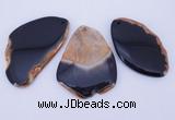 NGP872 5PCS 35-45mm*60-75mm freeform agate gemstone pendants