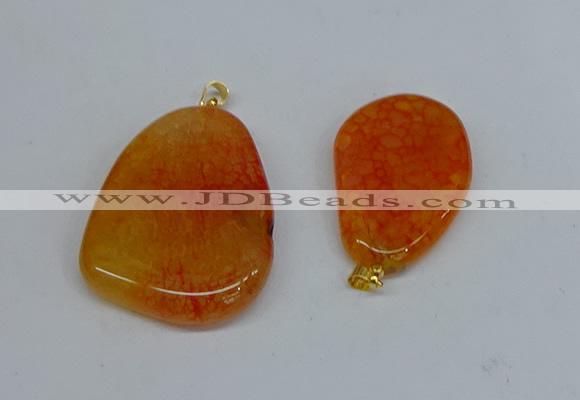 NGP8725 28*40mm - 30*54mm freeform agate pendants wholesale