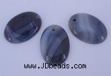 NGP874 5PCS 24*34mm oval agate gemstone pendants wholesale