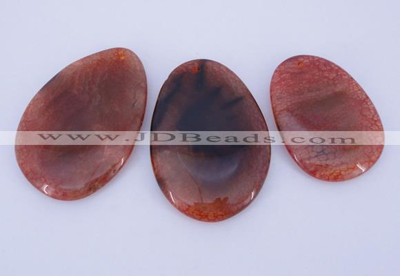 NGP878 5PCS 40-45mm*55-70mm freeform agate gemstone pendants