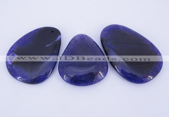 NGP879 5PCS 40-45mm*50-65mm freeform agate gemstone pendants