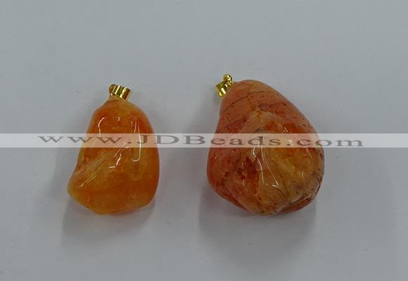 NGP8835 20*25mm - 30*40mm nuggets agate pendants wholesale