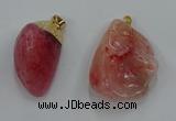 NGP8847 20*25mm - 30*40mm nuggets agate gemstone pendants