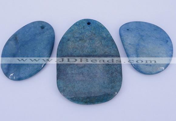 NGP938 5PCS 35-50mm*45-70mm freeform gemstone pendants wholesale