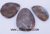 NGP952 5PCS 30-50mm*50-65mm freeform jasper gemstone pendants