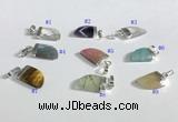 NGP9722 11*16mm horn-shaped  mixed gemstone pendants wholesale