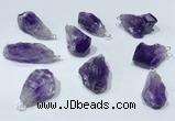 NGP9750 10*16mm-18*25mm freeform amethyst pendants wholesale