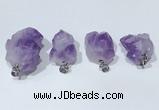 NGP9753 15*20mm-20*30mm freeform amethyst pendants wholesale