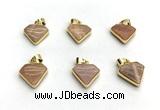 NGP9883 14*16mm faceted sunstone pendant