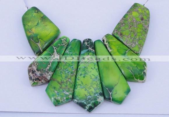 NGP99 Dyed imperial jasper gemstone pendants set jewelry wholesale