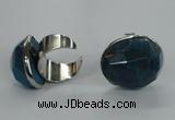 NGR04 18*25mm - 22*28mm faceted nuggets agate gemstone rings