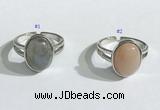 NGR1121 12*15mm oval mixed gemstone rings wholesale